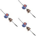 3pcs dekorativen Gartenwind -Chime Schönes Kätzchen Design Wind Chime Hanging