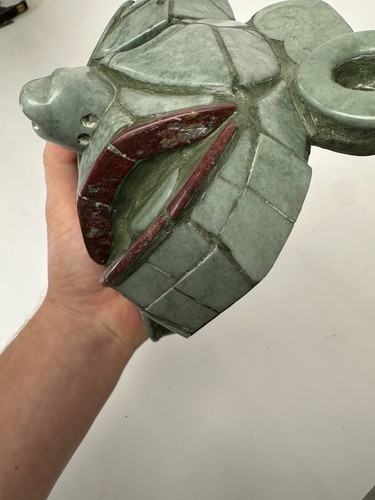 Piedra de jade tallada guatemalteco maya señor de El Naranjo mosaico cara escultura certificado de autenticidad - Imagen 10 de 15