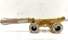 RARE Lemaire Fabt Paris Opera Glasses ANTIQUE Mother of Pearl, C. 1900 Binoclars