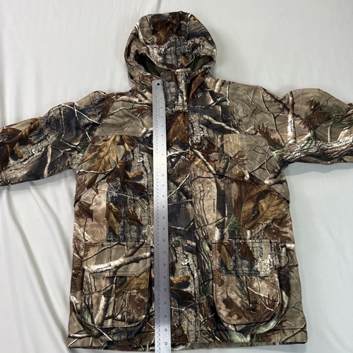 Cabelas Realtree Hunting Jacket Youth Medium Camo Camouflage Insulated Hooded - Picture 6 of 24