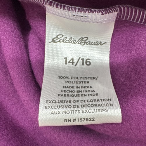 Eddie Bauer Jacket Kids Girls Size 14/16 Multicolor Logo Snap NWT..#28310 - Picture 7 of 10
