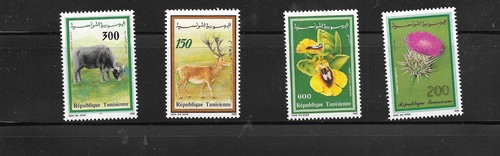 TUNESIEN SC#985-8 1990 NATUR POSTFRISCH VZ ALTER GEDENK-/THEMENSTEMPELSATZ