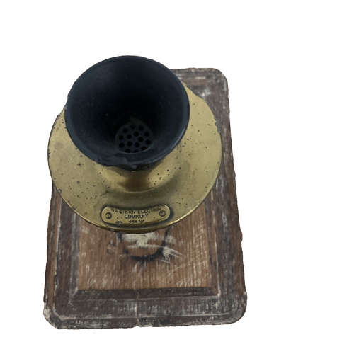 Antikes Western Wandtelefon elektrisch Eiche Holz Kurbel Anfang 1900 - Bild 8 von 8