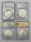 Morgan & Peace Lot – 1881‑O MS61, 1897‑O AU53, 1880‑O AU50, 1925 MS62
