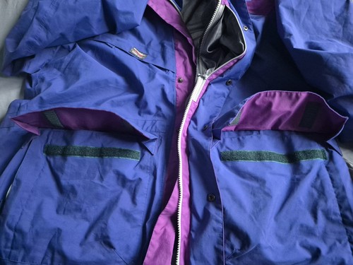 Mammut Sport Gore-Tex Balance Project Windbreaker Men's 2XL Blue/Purple - Picture 11 of 13