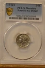 1942/1 Mercury Dime PCGS AU Detail 90% Silver Item # 7194