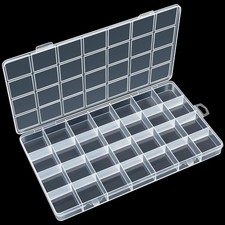 28 Grids Bead Organizer, Plastic Organizer Box, Storage Containers, 28