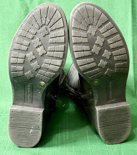 Bota estilo motocross Arturo Chiang Wo de cuero negra con cremallera lateral talla 7,5 en muy buen estado - Imagen 11 de 13