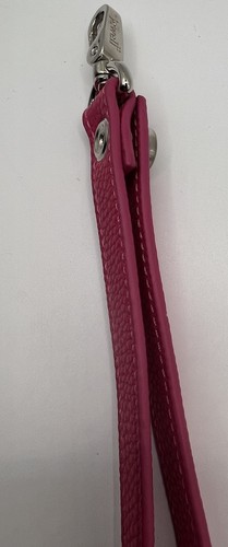 Thirty One Wristlet Strap Jewell Hot Pink Hibiscus Pebbled Faux Leather - Picture 6 of 7