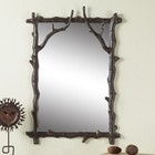 Branch Wall Mirror Aluminum Glass Home Decorative Collectible