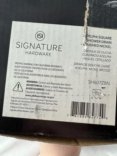 Signature Hardware SH607ZBN Adelphi  4.5" Grate Shower Drain Brushed Nickel - Picture 4 of 4