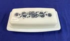 Vintage Pyrex Old Town Blue Onion Covered Butter Dish #72-B with Lid MCM