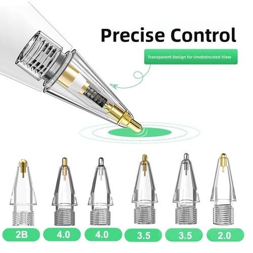 Replaceable Pencil Tips Anti-scratch Tablets Pen Nibs for Apple Pencil 1 2 - Zdjęcie 9 z 15