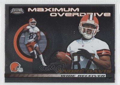 2002 Pacific Exclusive Maximum Overdrive Andra Davis Andre #6 Rookie RC 0c0