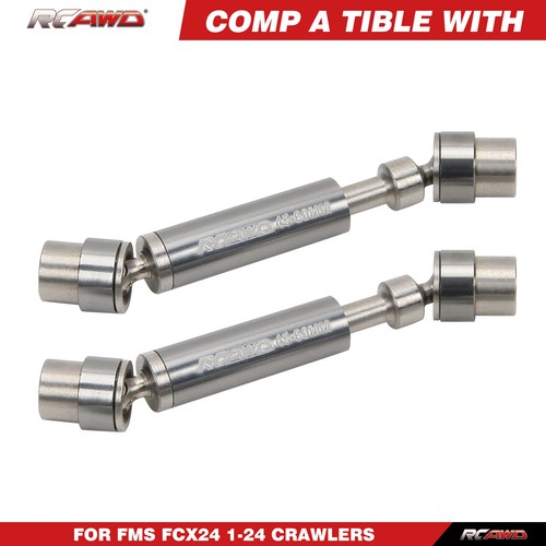Eje de transmisión central CVD 45-60 mm eje de transmisión para piezas de actualización RC 1/24 FMS FCX24 - Imagen 5 de 6