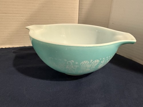 Pyrex Amish Butterprint #442 1-1/2 Quart 1,5 QT Türkis Aschenputtel Schüssel 442