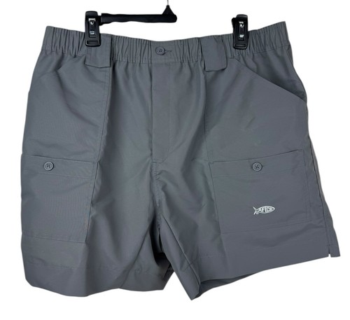 AFTCO M01 Herren grau 7 Taschen Angelshorts 6" Schrittlänge Größe 40 UPF 50 neu mit Etikett!!! - Bild 1 von 4