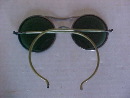 vtg wilson goggles sunglasses steampunk john lennon ozzy style green tinted - Picture 5 of 17