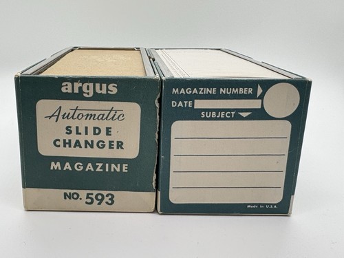 2-Argus Airequipt 593 Automatic Slide Changer Magazine 36 Capacity vintage 2x2 - Picture 4 of 7