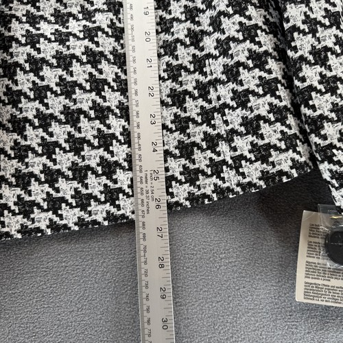Kasper Blazer Womens 14 Black White Houndstooth Lined Notch Lapel Formal NWT - Picture 12 of 14