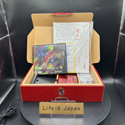 Nintendo 3DS Flare Red Edition Monster Hunter 3G First Hunter Pack RARE - Picture 8 of 24