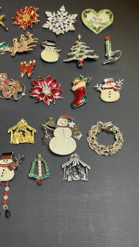 Vintage Weihnachtsbrosche 30 Stück Cp6 - Bild 4 von 10