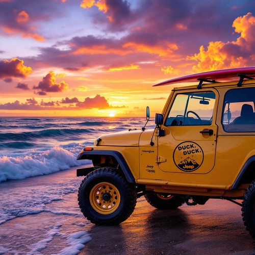 Adesivo vinile decalcomania auto anatra anatra jeep amante gomma anatra regalo decorazione veicolo NUOVO - Foto 3 di 3