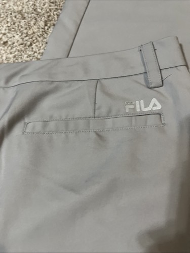 Pantalones FILA Sport Golf Para Hombre Gris Rendimiento Para Hombre Talla 38x31 Informales Bolsillos - Usados en Excelente Condición - Imagen 5 de 6