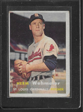 1957 TOPPS BASEBALL # 81 HERM WEHMEIER NICE CARD