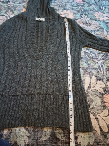 Vintage Aeropostale Womens Y2K Fitted Cable Knit Sweater Hoodie Large Preppy - Picture 11 of 11