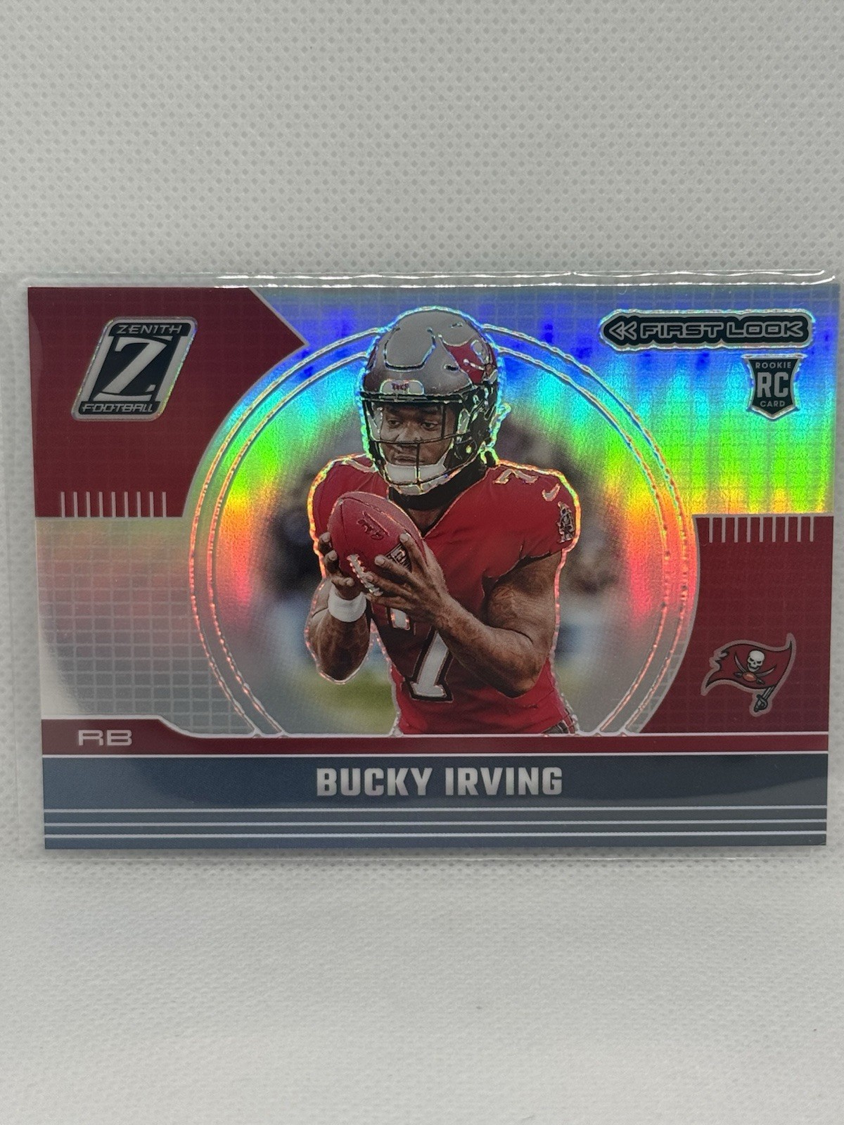 2024 Panini Zenith Bucky Irving RC First Look Insert #23 Tampa Bay Buccaneers