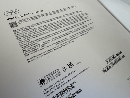 2025 APPLE IPAD 11" A16 11TH GEN 128GB SILVER CELLULAR MD7F4KN/A A3355 RRP:£479 - Afbeelding 9 van 11