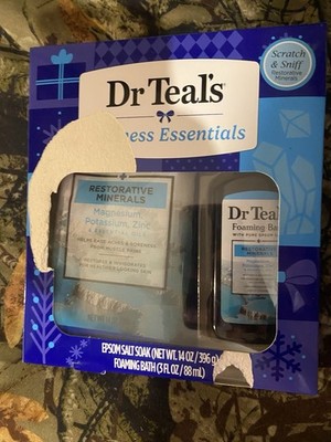 Dr Teal's Restorative Minerals Bath Set Eucalyptus Lemon Soak & Foaming Bath
