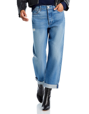 rag & bone Dre Low-Rise Cuffed Baggy Jeans MSRP $275