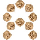 10 Stück Hohlglocken: 2,5 cm Retro-Zinnlegierung, galvanisierte Hohlglocken für