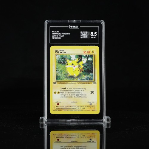 pikachu 60/64 jungle 1st edition tag 8.5 psa - Picture 1 of 2