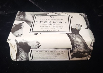 BEEKMAN 1802 PURE GOAT MILK BAR SOAP 9oz  - VANILLA ABSOLUTE NEW