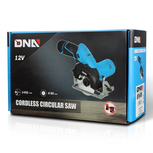 Sierra circular inalámbrica compacta DNA Motoring TOOLS-00173 12 V con hoja + llave hexagonal azul - Imagen 9 de 9