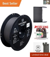 Matte Black PLA 3D Printer Filament - 1.75 mm, 1 kg Spool, Precision  Quality