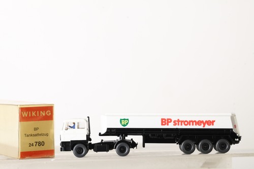 Wiking 1:87 24 780 BP Tank-Sattelzug  weiß  in OVP (338221) - Picture 1 of 4