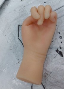 left Silicone Female Hand Model Bent Mannequin Lifelike Jewelry Display