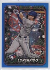 2024 Topps Holiday Blue Metallic Glitter Joey Loperfido #H71 1q84