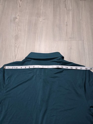Brooks Brothers Performance Series Polo Shirt Large Teal Blue-Green Golf Casual - Picture 8 of 9