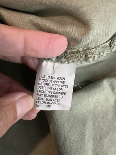 Camisa Madewell Mujer Pequeña Carga Trabajo Caqui Verde Salvia 100% Algodón - Imagen 14 de 17