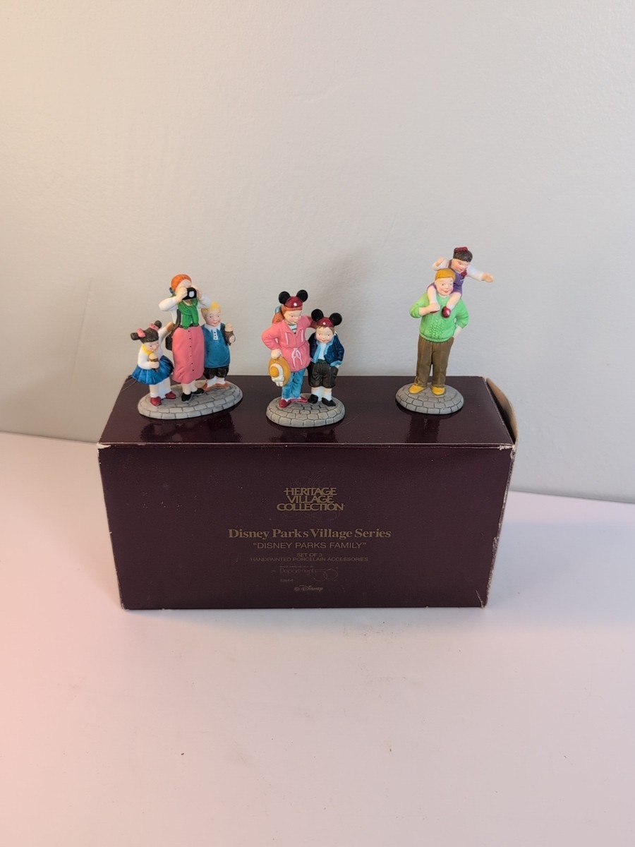 Heritage village collection 3点セット Department 56 Disney Parks Family Set of 3 Heritage Village