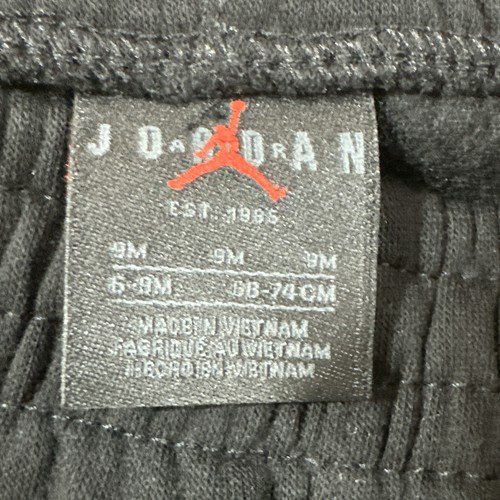Felpa con cappuccio e pantaloni Nike Air Jordan Jump Man bambino 6-9M nuovi con etichette 2 pezzi neri - Foto 17 di 24
