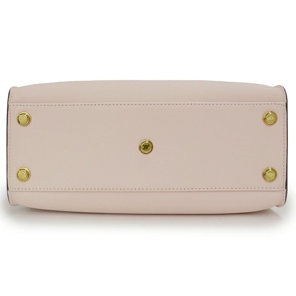 LOUIS VUITTON On My Side MM Handbag Monogram Mahina Beige