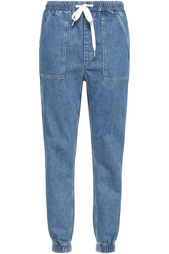 RRP€385 RAG & BONE Skinny Cuffed Jeans Size S Blue High-Rise Faded Made in USA - Picture 3 of 5