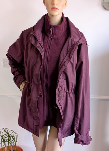 Mountain Warehouse Fell Womens 3 in 1 Jacket -Water Resistant Rain Jacket 18 - Picture 3 of 10