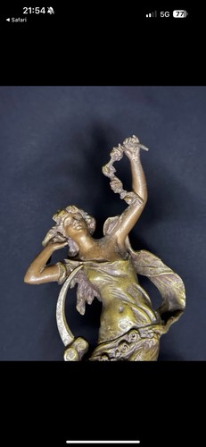 FRENCH ORMOLU FIGURAL NUIT DE MAI PAR MOREAU CLOCK 2CANDELABRAS SET ANTIQ - Bild 3 von 10